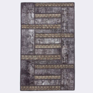 Vintage Perzisch Handgeknoopt Patchwork Tapijt Maedeh