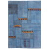 Perzisch Handgeknoopt Patchwork Tapijt – Ocean
