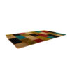 Vintage Perzisch Handgeknoopt Patchwork Tapijt Regenboog