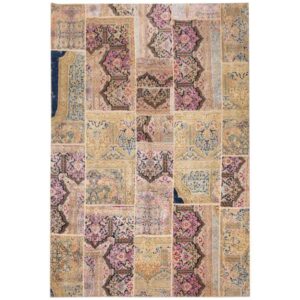 Vintage Perzisch Handgeknoopt Patchwork Tapijt Salva