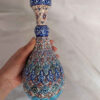 Decoratieve Koperen Fles – Perzisch Minakari Email – Eslimi