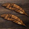 Houten Bladwijzer Veervormig – Set van 2