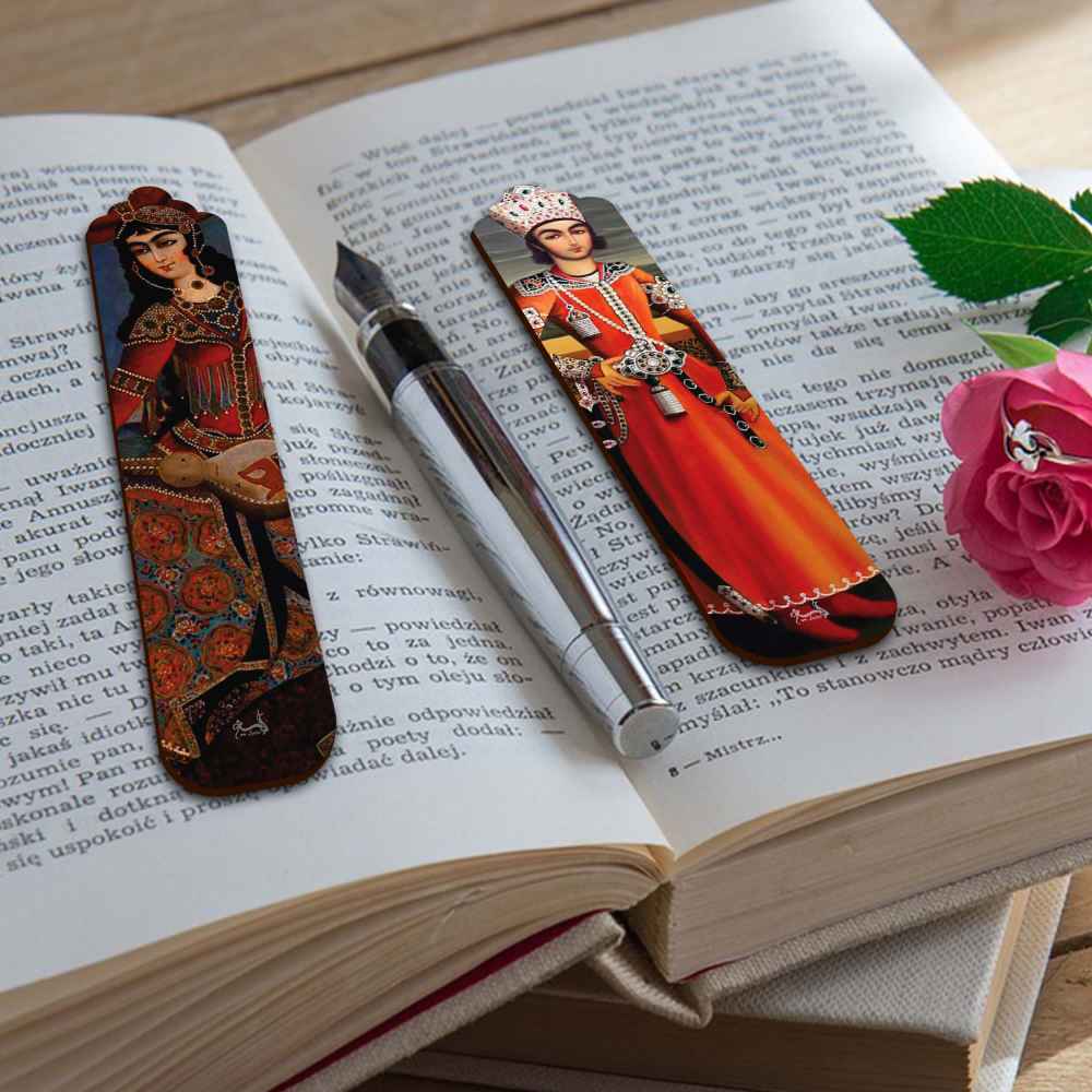 Houten Bladwijzer Miniatuurkunst – Set van 2