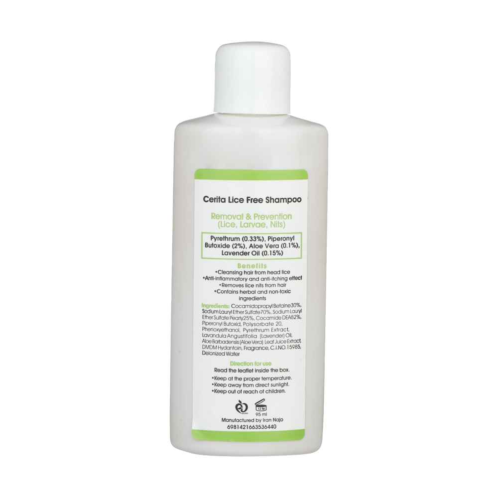 Cerita Luizenvrije Shampoo – Kruidenformule & Niet-Toxisch, Effectieve Luizenbehandeling (2-pack)