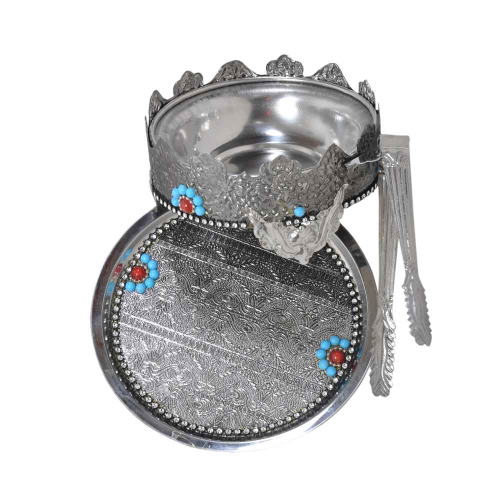Perzische Manghal Esfand & Bakhoor Brander – Klassiek Staal