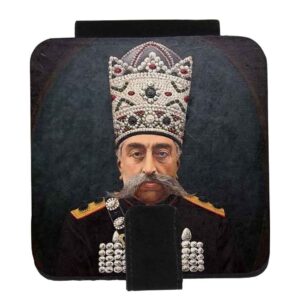 Zakspiegel met Perzisch geïnspireerd Mozaffar al-Din Shah-ontwerp