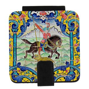 Zakspiegel met Perzisch geïnspireerd paardenmotief
