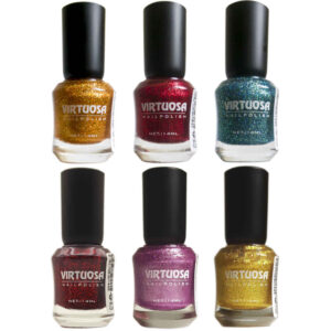 Halal nagellak – glitter finish – Virtuosa (6 stuks)