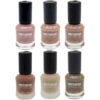 Halal nagellak – glans & mat – Roze kleuren (6 stuks)
