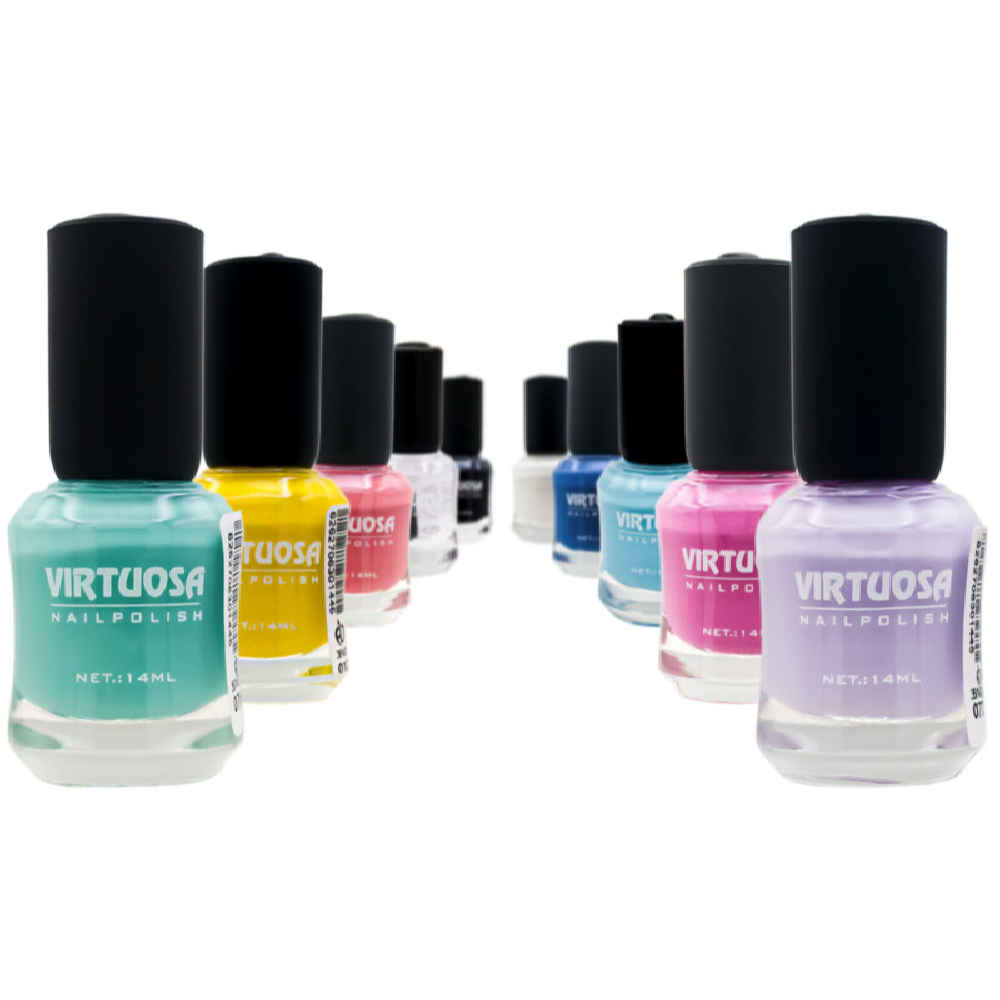 Halal nagellak – glanzend en ademend – Party kleuren (10 stuks)