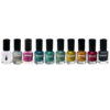 Halal nagellak – glitter finish – Regenboogkleuren (10 stuks)