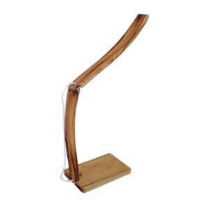 Handgemaakte verstelbare houten bureaulamp ARC20