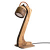 Handgemaakte verstelbare houten bureaulamp B12