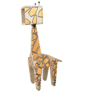 Handgemaakte en verstelbare houten bureaulamp – Giraffe-figuur