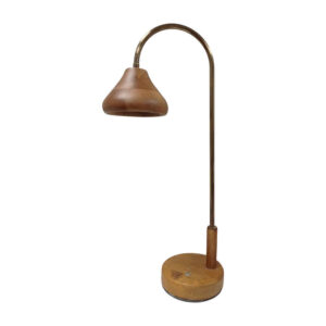 Houten Verstelbare Bureaulamp – Handgemaakt Luna