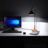 Houten Verstelbare Bureaulamp – Handgemaakt Luna