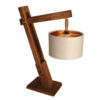Minimalistische architecturale verstelbare houten bureaulamp
