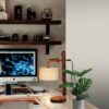 Handgemaakte verstelbare houten bureaulamp N21