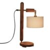 Handgemaakte verstelbare houten bureaulamp N21