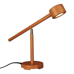 Handgemaakte verstelbare houten bureaulamp N29