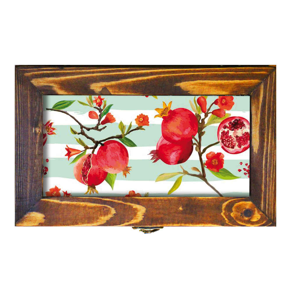 Houten Bestekopbergkist – Model Pomegranate
