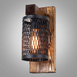 Houten wandlamp in moderne minimalistische stijl – Gezellige esthetiek G15