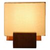 Houten wandlamp in moderne minimalistische stijl – Gezellige esthetiek