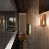 Houten wandlamp in moderne minimalistische stijl – Gezellige esthetiek U1