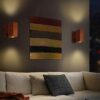 Houten wandlamp in moderne minimalistische stijl – Gezellige esthetiek U7