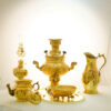 Perzische messing samovar decoratieve houtskool-theemaker 2 liter