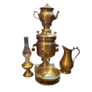 Perzische Messing Samovar Decoratieve Houtskool Theemaker 3 Liter