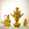 Perzische Messing Samovar Decoratieve Houtskool Theemaker 3 Liter