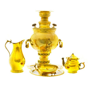 Perzische Messing Samovar Decoratieve Houtskool Theemaker 6 Liter