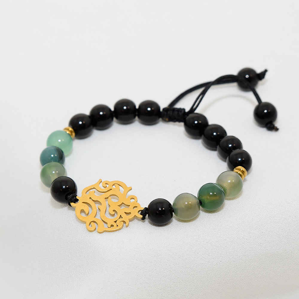 Kralenarmband voor Dames – Zwarte Agaat