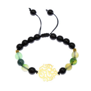 Kralenarmband voor Dames – Zwarte Agaat