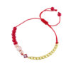 Rode kralenarmband met Boze Oog voor vrouwen