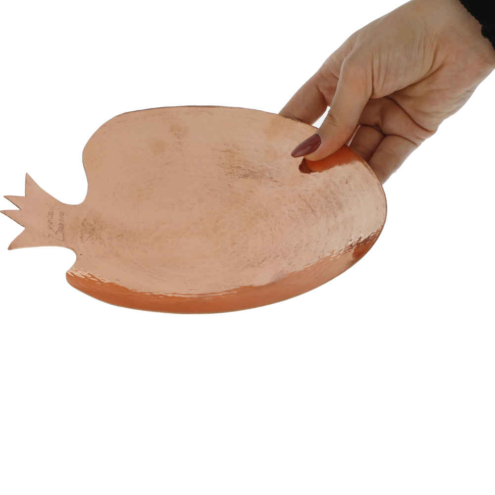 Gehamerd Koperen Serveerschaal Atena
