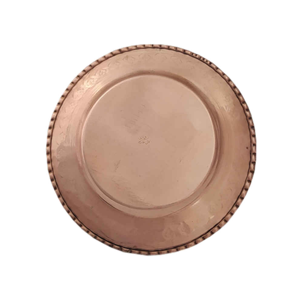 Gehamerd Koperen Dinnerbord – Model Barman