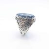 Perzische Blue Topaz Zilveren Ring voor Heren Shams