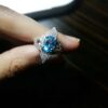 Blue Topaz Zilveren Ring voor Dames Dorna