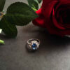 Blue Topaz Zilveren Ring voor Dames Sahar