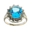 Blue Topaz Zilveren Ring voor Dames Sahar