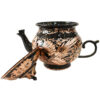 Perzische Koperen Fornuis Samovar Decoratieve Theemaker met Theepot Gegraveerd