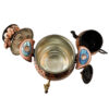 Perzische Koperen Fornuis Samovar Decoratieve Theemaker met Theepot Gegraveerd