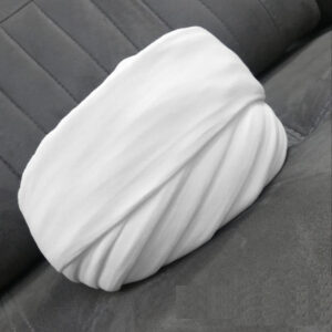 Amamah Iraanse Geestelijke Tulband – Witte & Zwarte Val Stof