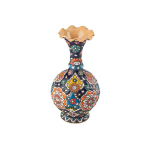 Decoratieve vaas met Perzisch Minakari emaille – Sheypoori