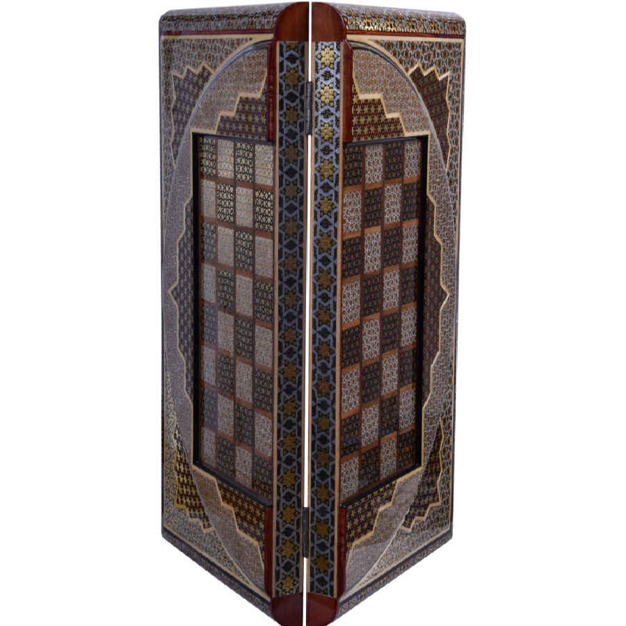 Perzisch Khatamkari Houten Schaakbord Model Royal