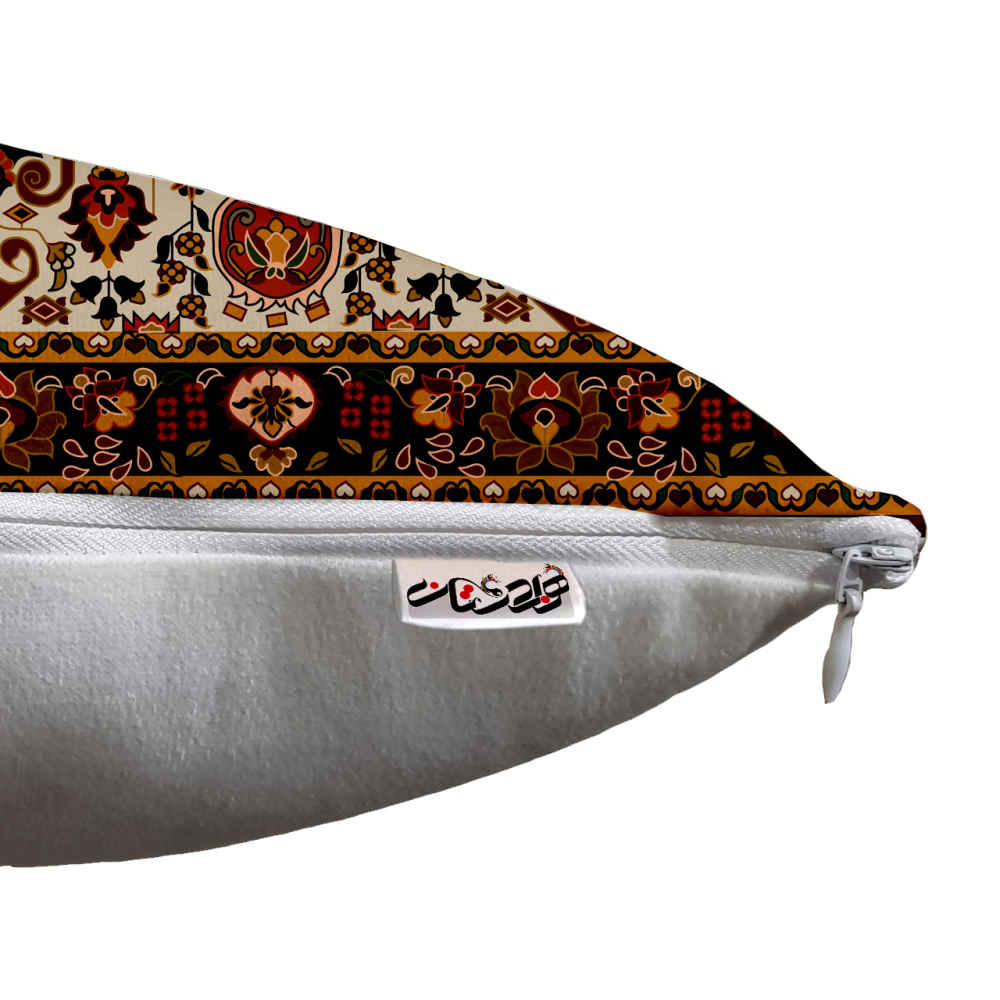 Perzische fluwelen kussensloop – Farsh model bruin (2x)