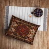 Perzische fluwelen kussensloop – Farsh model bruin (2x)