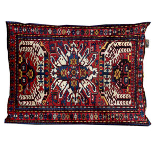 Perzische fluwelen kussensloop – Hezardastan model oranje (2x)